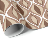 Mid-Century Modern Diamonds, Taupe en Brown Cadeaupapier (Rol Hoek)