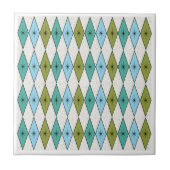 Mid Century Modern Diamonds Tegeltje (Voorkant)