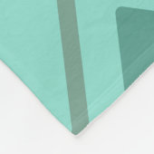 Mid Century Modern Diamonds Turquoise Fleece Deken (Hoek)
