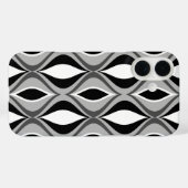 Mid-Century Modern Diamonds, zwart, wit en grijs Case-Mate iPhone Case (Achterkant (horizontaal))