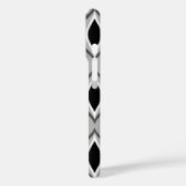 Mid-Century Modern Diamonds, zwart, wit en grijs Case-Mate iPhone Case (Achterkant / Links)