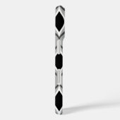 Mid-Century Modern Diamonds, zwart, wit en grijs Case-Mate iPhone Case (Achterkant / Rechts)