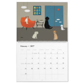 Mid Century Modern Dogs  Kalender (Feb 2027)
