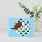 Mid Century Modern Eagle Briefkaart (Staand voorkant)