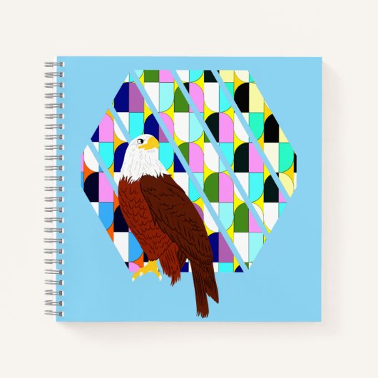 Mid Century Modern Eagle Notitieboek (Voorkant)