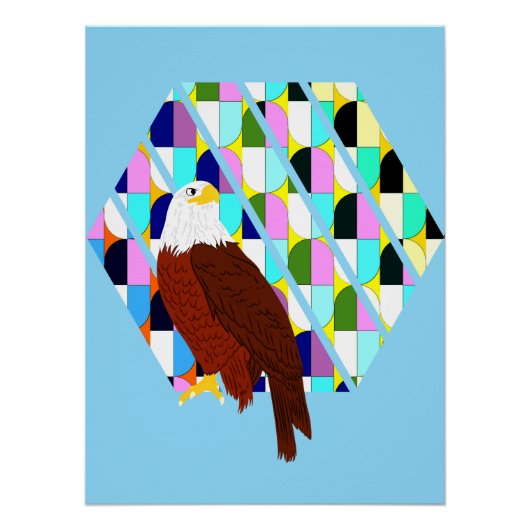 Mid Century Modern Eagle Perfect Poster (Voorkant)