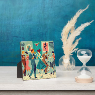 Mid Century Modern Feest De Martini Dans Fotoplaat