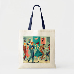 Mid Century Modern Feest De Martini Dans Tote Bag