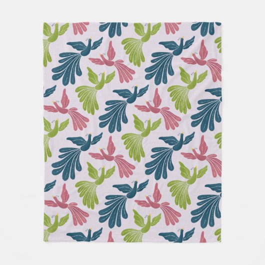 Mid-Century Modern Firebirds  Fleece Deken (Voorkant)