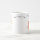 Mid Century Modern Floral Bible Verse Blessing Cof Koffiemok (Center)