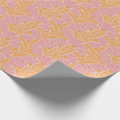 Mid Century Modern Floral Pattern Cadeaupapier (Hoek)