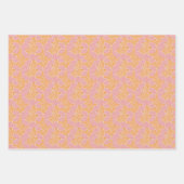 Mid Century Modern Floral Pattern Inpakpapier Vel (Voorkant 3)