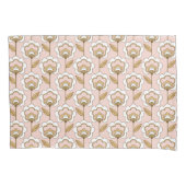 Mid-Century Modern Floral Pattern Kussensloop (Voorkant-Links)