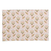 Mid-Century Modern Floral Pattern Kussensloop (Voorkant-Rechts)