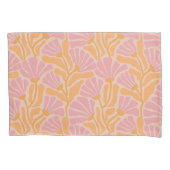 Mid Century Modern Floral Pattern Kussensloop (Voorkant-Links)