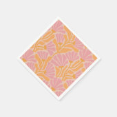 Mid Century Modern Floral Pattern Servet (Hoek)