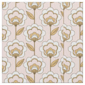 Mid-Century Modern Floral Pattern Stof (Close Up)