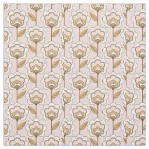 Mid-Century Modern Floral Pattern Stof