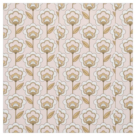 Mid-Century Modern Floral Pattern Stof (Swatch)