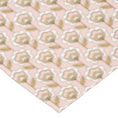 Mid-Century Modern Floral Pattern Tafelkleed (Gekanteld)