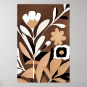Mid Century Modern Floral Poster (Voorkant)