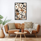 Mid Century Modern Floral Poster