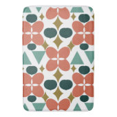 Mid Century Modern Flower Diamond Badmat (Voorkant Verticaal)