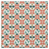 Mid Century Modern Flower Diamond Pattern Stof (Swatch)