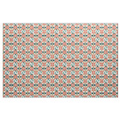 Mid Century Modern Flower Diamond Pattern Stof (Fat Quarter)