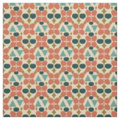 Mid Century Modern Flower Diamond Yellow Pattern Stof (Swatch)