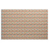 Mid Century Modern Flower Diamond Yellow Pattern Stof (Fat Quarter)