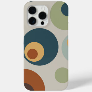 Mid Century Modern Fun Circles iPhone 15 Pro Max Hoesje