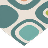 Mid Century Modern Garden Path Pattern Korte Tafelloper (Hoek)