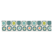 Mid Century Modern Garden Path Pattern Korte Tafelloper (Horizontaal)