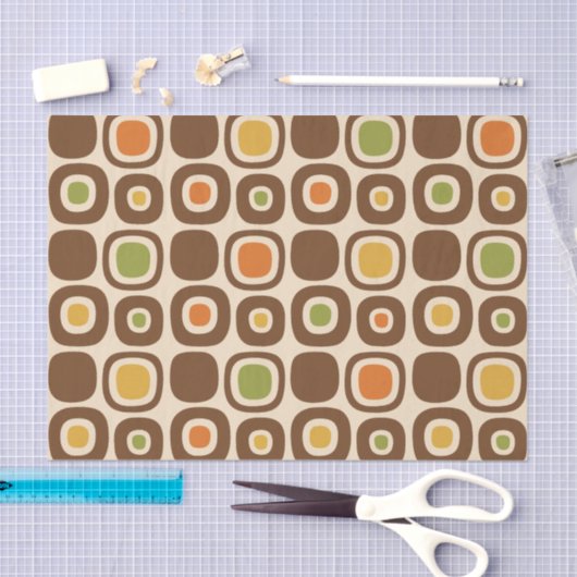 Mid Century Modern Garden Path Pattern Tissuepapier (Craft)
