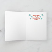 Mid-Century Modern Gay Kerst Kaart Meisje Paar (Binnen)