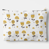 Mid Century Modern Geel Bloempatroon Etui (Achterkant)