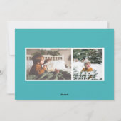 Mid-Century Modern, geïllustreerd met Kerstmis Feestdagenkaart (Achterkant)