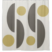 Mid Century Modern Geo Abstract 05 Douchegordijn (Voorkant)
