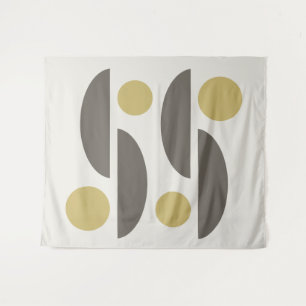 Mid Century Modern Geo Abstract 05 Wandkleed