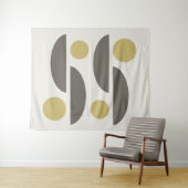 Mid Century Modern Geo Abstract 05 Wandkleed (In Situ (horizontaal))