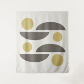 Mid Century Modern Geo Abstract 05 Wandkleed (Voorkant)