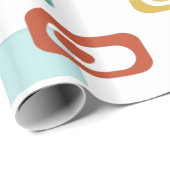 Mid Century Modern Geo Pod Patroon Cadeaupapier (Rol Hoek)