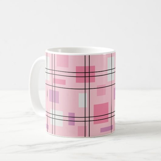 Mid Century Modern Geometric 13 Koffiemok (Voorkant links)