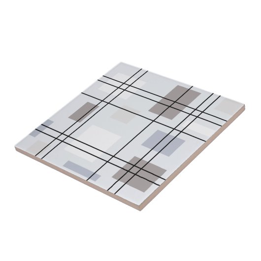 Mid Century Modern Geometric 16 Tegeltje (Zijkant)