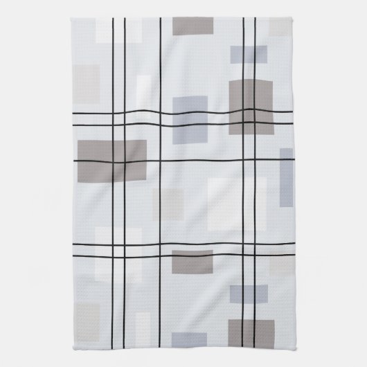 Mid Century Modern Geometric 16 Theedoek (Verticaal)