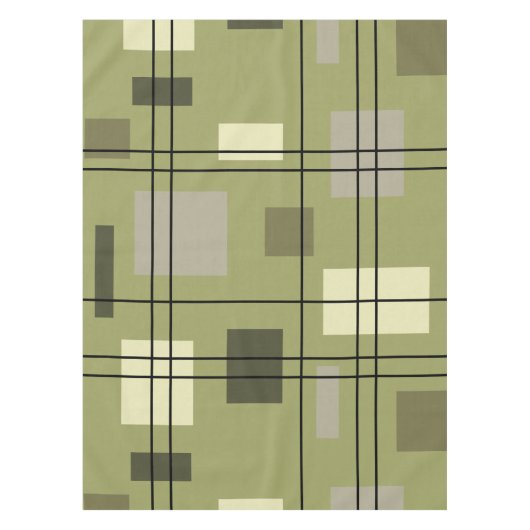 Mid Century Modern Geometric 18 Tafelkleed (Voorkant)