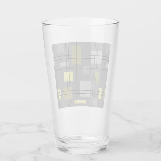 Mid Century Modern Geometric 4 Glas (Achterkant)