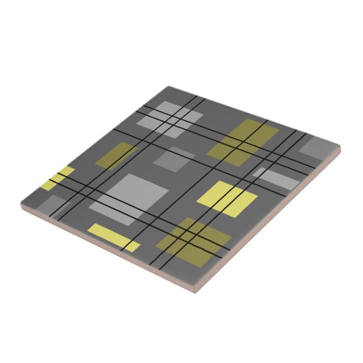 Mid Century Modern Geometric 4 Tegeltje (Zijkant)