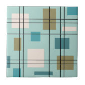 Mid Century Modern Geometric 5 Tegeltje (Voorkant)